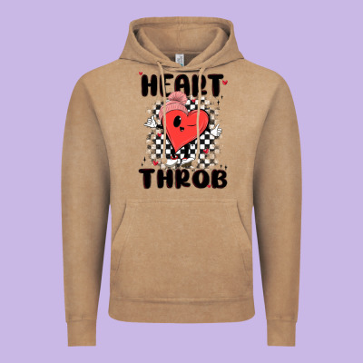Heart Throb Vintage Hoodie Designed By Maliassmallbusiness