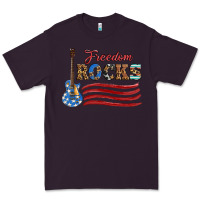 Plum freedom rocks with guitar Premium Tee - Artiststas
