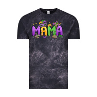Cloud Black mardi gras mama Vintage Tee - MaliasSmallBusiness