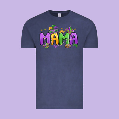Mardi Gras Mama Vintage Tee Designed By Maliassmallbusiness