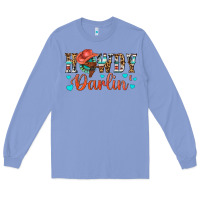 Colony Blue Western Howdy Darlin Long Sleeve Tee - BundleAndBundleShop