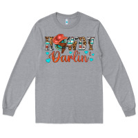 Heather Grey Western Howdy Darlin Long Sleeve Tee - BundleAndBundleShop