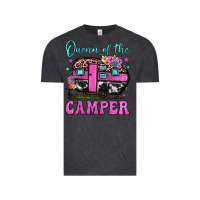 Vintage Black queen of the camper Vintage Tee - JahusDesignShop