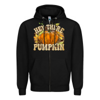 Black Hey There Pumpkin Zipper Hoodie - texasbilliewilder
