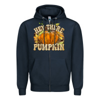 Navy Hey There Pumpkin Zipper Hoodie - texasbilliewilder