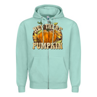 Seafoam Hey There Pumpkin Zipper Hoodie - texasbilliewilder
