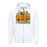 White Hey There Pumpkin Zipper Hoodie - texasbilliewilder