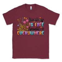 Burgundy kindness is free sprinkle it everywhere Classic Tee - MaliasSmallBusiness