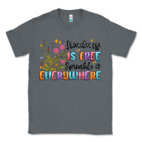 Charcoal Heather kindness is free sprinkle it everywhere Classic Tee - MaliasSmallBusiness