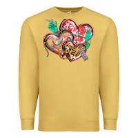 Antique Gold nurse hearts Premium Sweatshirt - CowGirlArtShop
