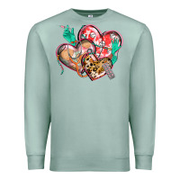 Seafoam nurse hearts Premium Sweatshirt - CowGirlArtShop