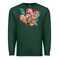 Sports Green nurse hearts Premium Sweatshirt - CowGirlArtShop