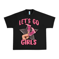 Black lets go girls cowgirl boots star Urban Heavy Tee - MaliasSmallBusiness