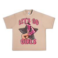 Burro lets go girls cowgirl boots star Urban Heavy Tee - MaliasSmallBusiness