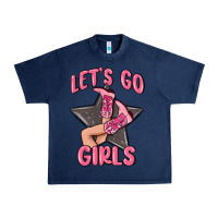 Lets Go Girls Cowgirl Boots Star Urban Heavy Tee | Teevron