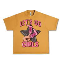 Peanut Butter lets go girls cowgirl boots star Urban Heavy Tee - MaliasSmallBusiness