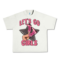 Pistachio lets go girls cowgirl boots star Urban Heavy Tee - MaliasSmallBusiness