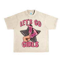 Sandshell lets go girls cowgirl boots star Urban Heavy Tee - MaliasSmallBusiness