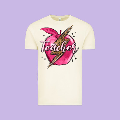 Teacher Lightning Bolt Valentine S Day Vintage Tee Designed By Maliassmallbusiness