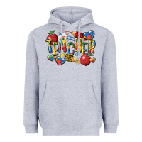 Heather Grey autism teacher Heavyweight Hoodie - CowGirlArtShop