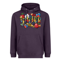 Plum autism teacher Heavyweight Hoodie - CowGirlArtShop