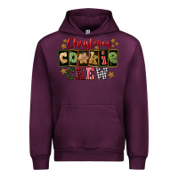 Mauve Wine Christmas cookie crew Urban Hoodie - FaDigitalArtStudio