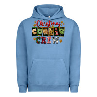 Pigment Pebble Blue Christmas cookie crew Urban Hoodie - FaDigitalArtStudio