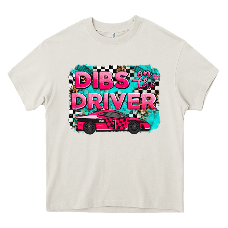 Dibs On The Driver Background Heavy Core Tee by AdoDesignShop | Teevron