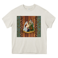 Cream jesus Heavy Core Tee - JahusDesignShop
