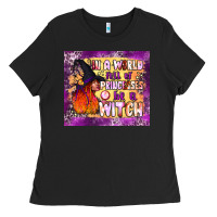 Black in a world full of princesses be a witch tumbler Ladies Tee - BundleAndBundleShop