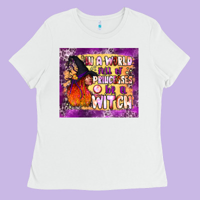 In A World Full Of Princesses Be A Witch Tumbler Ladies Tee Designed By Bundleandbundleshop