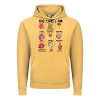 Vintage Mustard god says i am valentine's day Vintage Hoodie - MaliasSmallBusiness