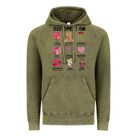 Vintage Olive god says i am valentine's day Vintage Hoodie - MaliasSmallBusiness