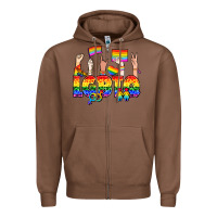 Chestnut LGBTQ+ Zipper Hoodie - NancyCooperArtShop