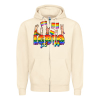 Sandshell LGBTQ+ Zipper Hoodie - NancyCooperArtShop