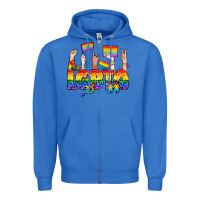 True Royal LGBTQ+ Zipper Hoodie - NancyCooperArtShop