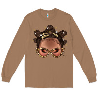Toasted Coconut Afro Bantu Knots Hairstyles Messy Bun With Clasp Bbs  2 Long Sleeve Tee - BundleAndBundleShop