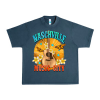 Midnight Navy naschville music city Urban Heavy Tee - NancyCooperArtShop