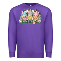 Purple Easter Day gnomes Premium Sweatshirt - HowdyJamesFarm