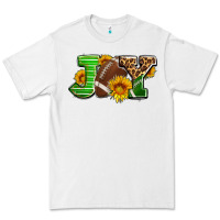 White joy with football ball and sunflower ado Premium Tee - AdoDesignShop