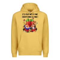 Antique Gold its fine were fine everything is fine Premium Hoodie - CowGirlArtShop