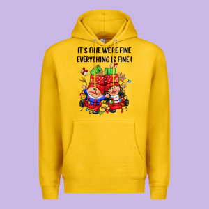 Its Fine Were Fine Everything Is Fine Premium Hoodie Designed By Cowgirlartshop