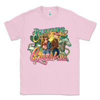 Bubblegum Pink busy doing cowgirl Classic Tee - NancyCooperArtShop