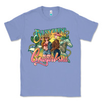 Colony Blue busy doing cowgirl Classic Tee - NancyCooperArtShop