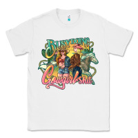 White busy doing cowgirl Classic Tee - NancyCooperArtShop