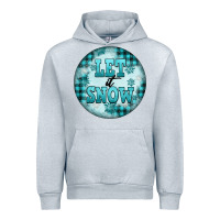 Heather Grey let it snow Urban Hoodie - FaDigitalArtStudio