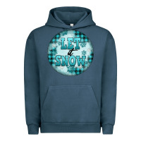 Pigment Midnight Navy let it snow Urban Hoodie - FaDigitalArtStudio
