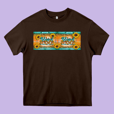 Blessed Mama Heavy Core Tee Designed By Artiststas