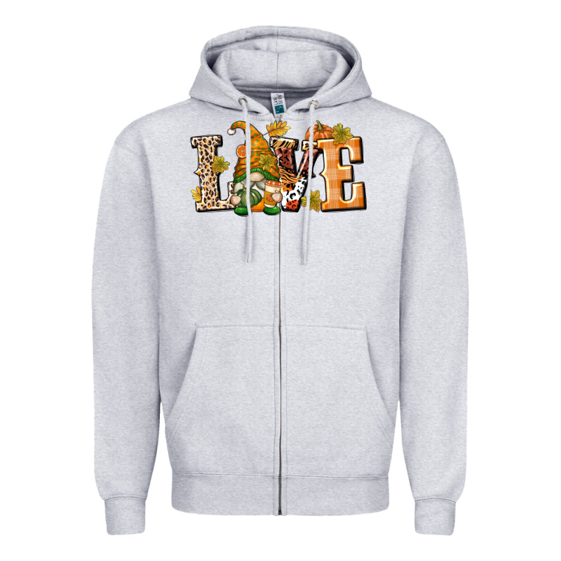 Love Gnome Zipper Hoodie by texasbilliewilder | Teevron