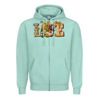 Seafoam Love Gnome Zipper Hoodie - texasbilliewilder